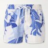 Rio Straight-Leg Mid-Length Printed Recycled Swim Shorts Rio Straight-Leg Mid-Length Printed Recycled Swim Shorts