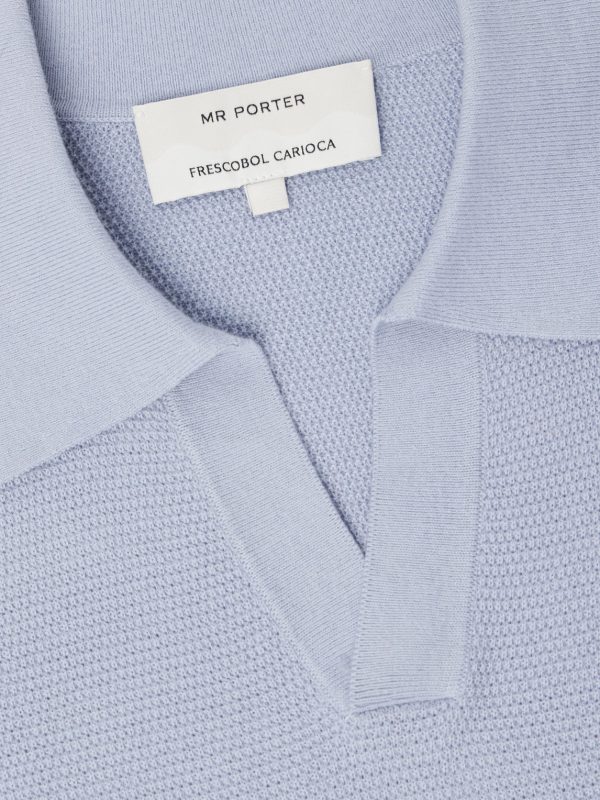 Rino Knitted Cotton Polo Shirt - E1 Rino Knitted Cotton Polo Shirt - E1