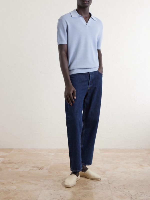 Rino Knitted Cotton Polo Shirt - OU Rino Knitted Cotton Polo Shirt - OU