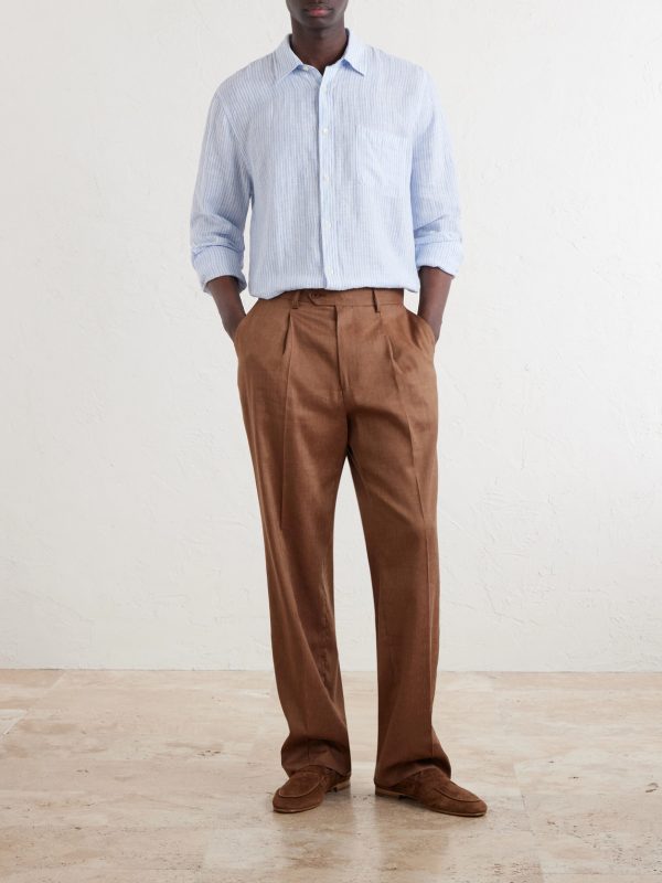 Striped Linen Shirt - OU Striped Linen Shirt - OU