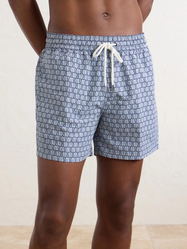 Rio Straight-Leg Mid-Length Printed Recycled Swim Shorts - FR Rio Straight-Leg Mid-Length Printed Recycled Swim Shorts - FR
