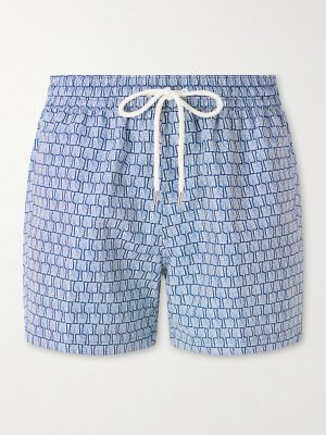 Rio Straight-Leg Mid-Length Printed Recycled Swim Shorts Rio Straight-Leg Mid-Length Printed Recycled Swim Shorts