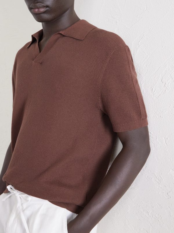 Rino Knitted Cotton Polo Shirt - CU