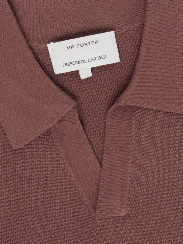 Rino Knitted Cotton Polo Shirt - E1