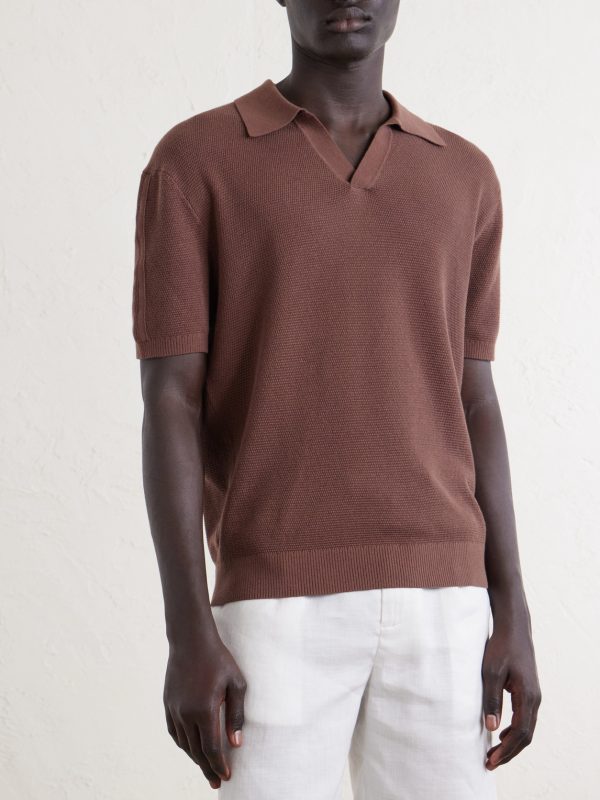 Rino Knitted Cotton Polo Shirt - FR