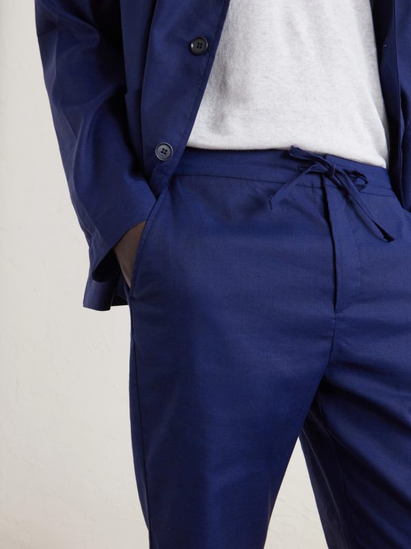 Straight-Leg Cotton Suit Trousers - CU