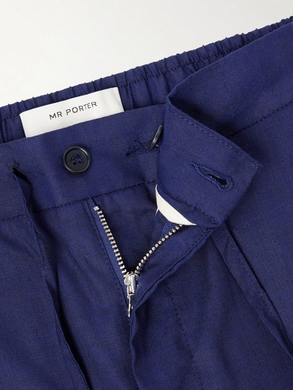 Straight-Leg Cotton Suit Trousers - E1