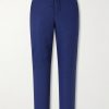 Straight-Leg Cotton Suit Trousers