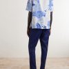 Roberto Camp-Collar Printed Linen Shirt - BK Roberto Camp-Collar Printed Linen Shirt - BK