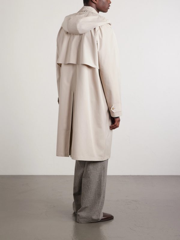 Grandad Giant Mac Cotton Coat - BK