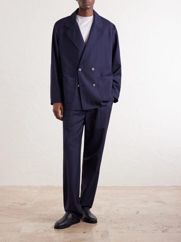 Double-Breasted Wool Suit Jacket - OU
