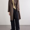 Grandad Double-Breasted Wool and Cotton-Blend Coat - OU Grandad Double-Breasted Wool and Cotton-Blend Coat - OU