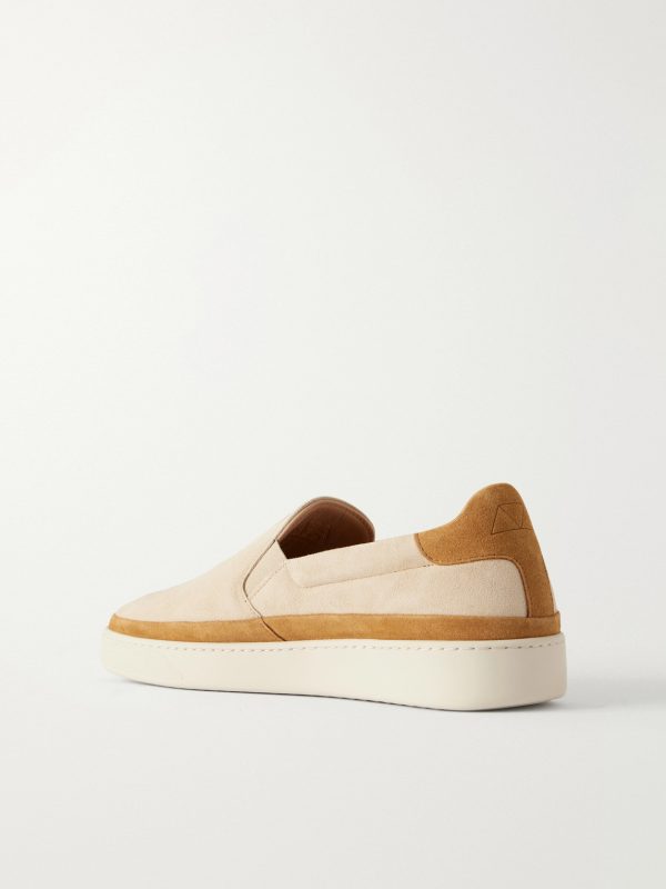 Suede Slip-On Sneakers - BK Suede Slip-On Sneakers - BK