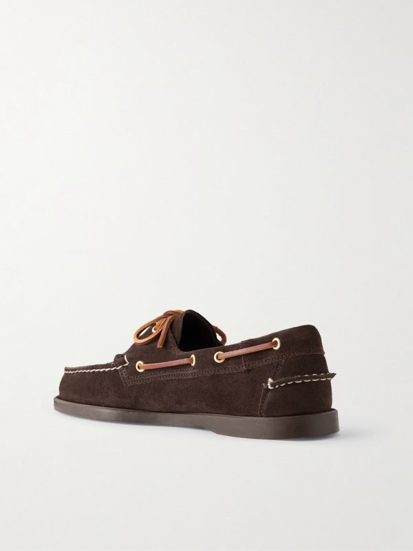 Portland Artisan Suede Boat Shoes - BK Portland Artisan Suede Boat Shoes - BK