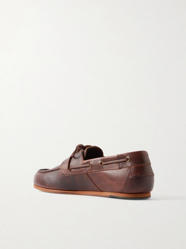 Owen Full-Grain Leather Boat Shoes - BK