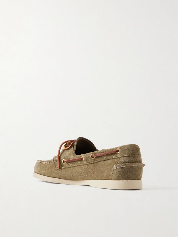 Portland Artisan Suede Boat Shoes - BK