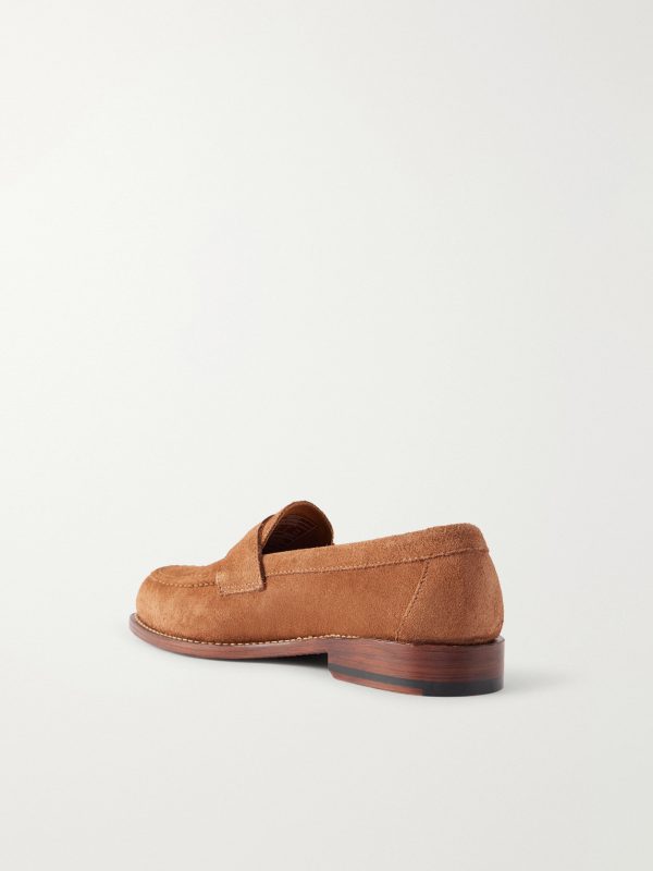 Ryann Suede Penny Loafers - BK Ryann Suede Penny Loafers - BK