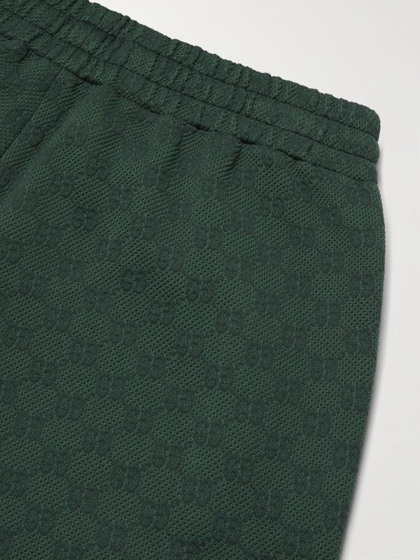 Straight-Leg Logo-Jacquard Tech-Jersey Sweatpants - CU