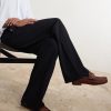 Horsebit-Embellished Woven Suede Loafers - OU