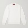 Logo-Intarsia Cotton and Wool-Blend Sweater Logo-Intarsia Cotton and Wool-Blend Sweater