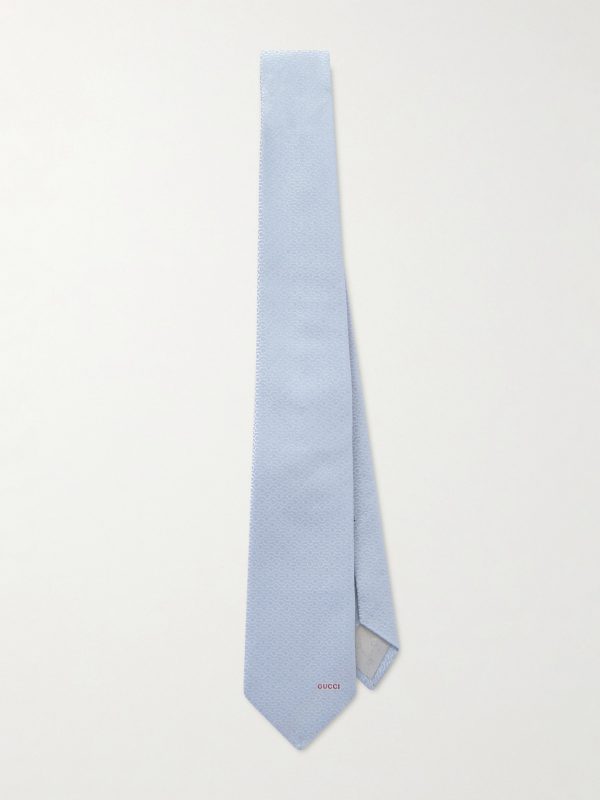 7cm Logo-Jacquard Cotton and Silk-Blend Tie 7cm Logo-Jacquard Cotton and Silk-Blend Tie