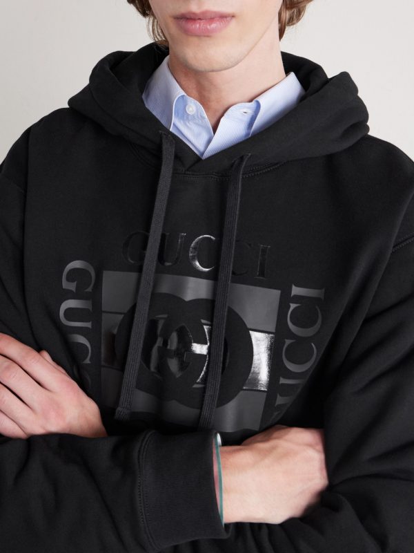 Logo-Print Cotton-Jersey Hoodie - CU