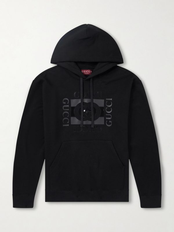 Logo-Print Cotton-Jersey Hoodie