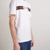 Logo-Embroidered Striped Cotton T-Shirt - FR