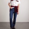 Logo-Embroidered Striped Cotton T-Shirt - OU