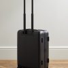 Porter Leather-Trimmed Monogrammed Coated-Canvas Suitcase - BK