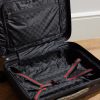 Porter Leather-Trimmed Monogrammed Coated-Canvas Suitcase - E1