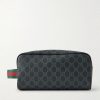 GG Icon Logo-Print Coated-Canvas Wash Bag