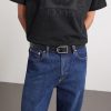 3cm Reversible Logo-Debossed Leather Belt - FR