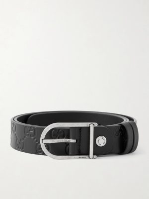 3cm Reversible Logo-Debossed Leather Belt 3cm Reversible Logo-Debossed Leather Belt