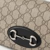 Horsebit 1955 Mini Leather-Trimmed Monogrammed Coated-Canvas Messenger Bag - CU Horsebit 1955 Mini Leather-Trimmed Monogrammed Coated-Canvas Messenger Bag - CU