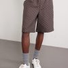 Wide-Leg Monogrammed Linen-Blend Jacquard Shorts - FR Wide-Leg Monogrammed Linen-Blend Jacquard Shorts - FR