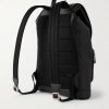 Arabella Logo-Debossed Leather Backpack - BK