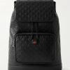 Arabella Logo-Debossed Leather Backpack