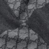 Alfie Frayed Logo-Jacquard Wool Scarf - CU