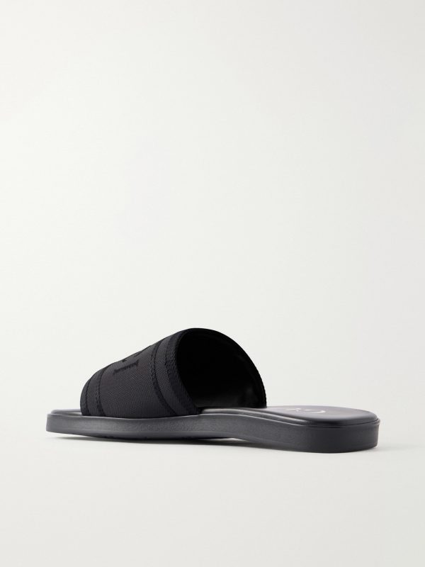 Logo-Jacquard Woven Slides - BK Logo-Jacquard Woven Slides - BK