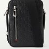 Arabella Logo-Debossed Leather Messenger Bag