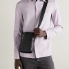 Arabella Logo-Debossed Leather Messenger Bag - OU