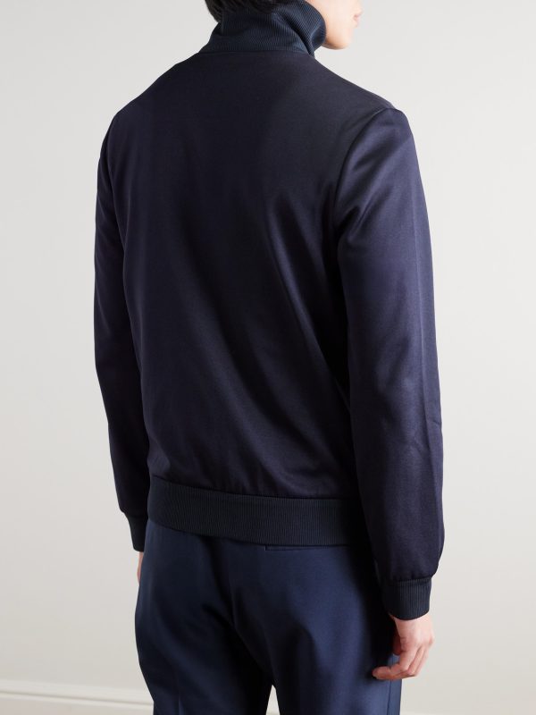 Striped Jersey Track Jacket - BK