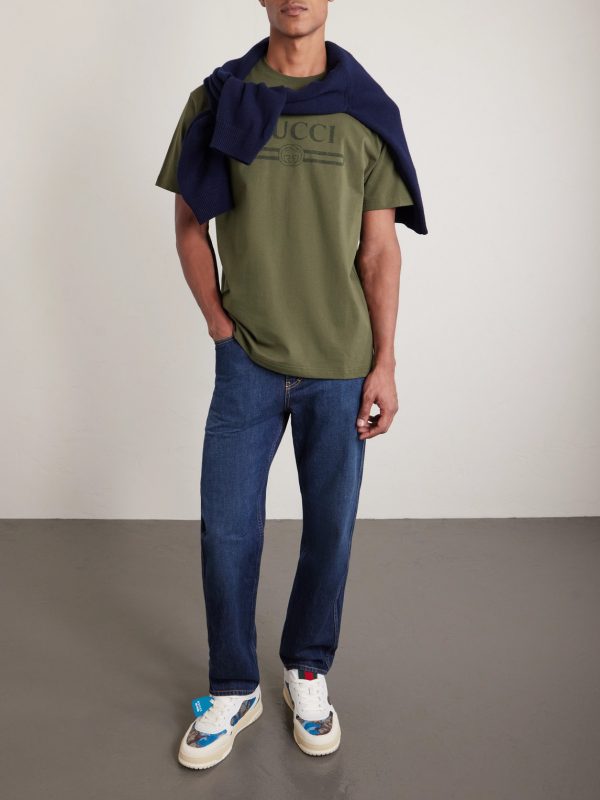 Logo-Print Cotton T-Shirt - OU