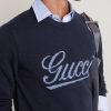 Logo-Intarsia Wool Sweater - CU