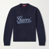 Logo-Intarsia Wool Sweater