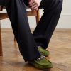 Horsebit-Embellished Webbing-Trimmed Suede Loafers - OU Horsebit-Embellished Webbing-Trimmed Suede Loafers - OU