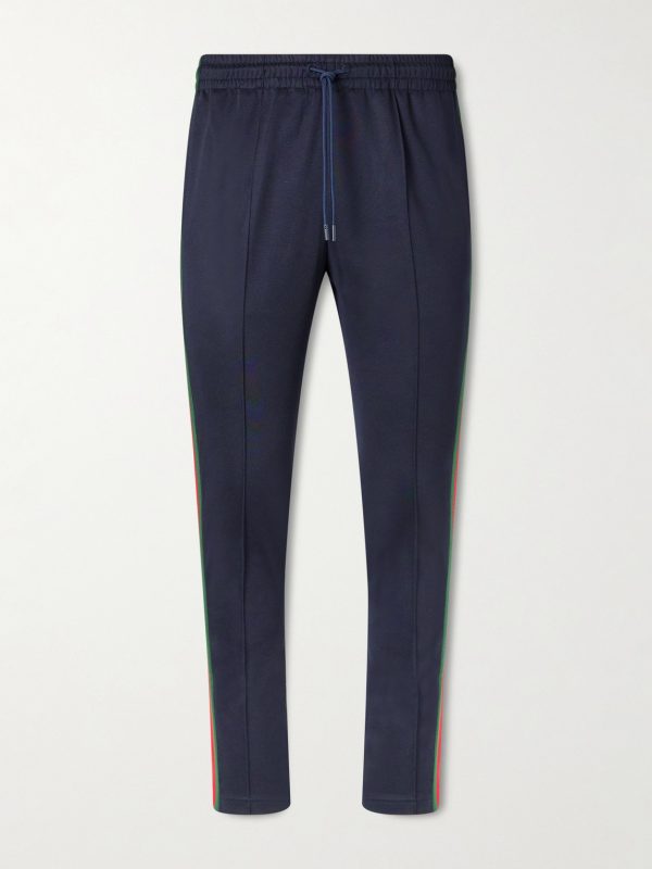 Straight-Leg Striped Jersey Sweatpants Straight-Leg Striped Jersey Sweatpants