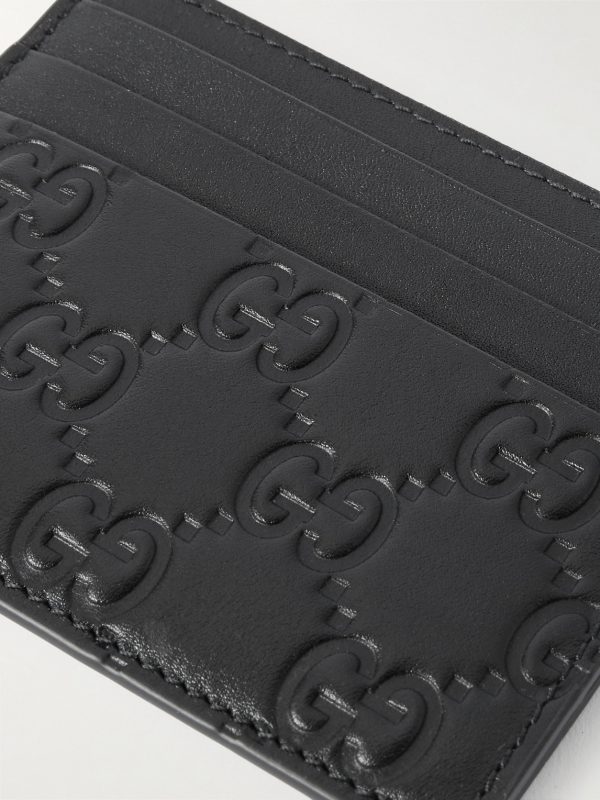 Arabella Logo-Debossed Leather Cardholder - CU Arabella Logo-Debossed Leather Cardholder - CU