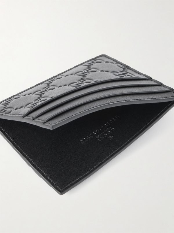 Arabella Logo-Debossed Leather Cardholder - E1 Arabella Logo-Debossed Leather Cardholder - E1